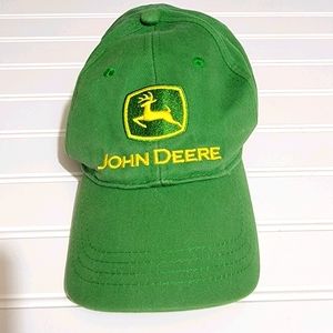 John Deere Mens 114640 Green 100%‎ Cotton Adjustabl